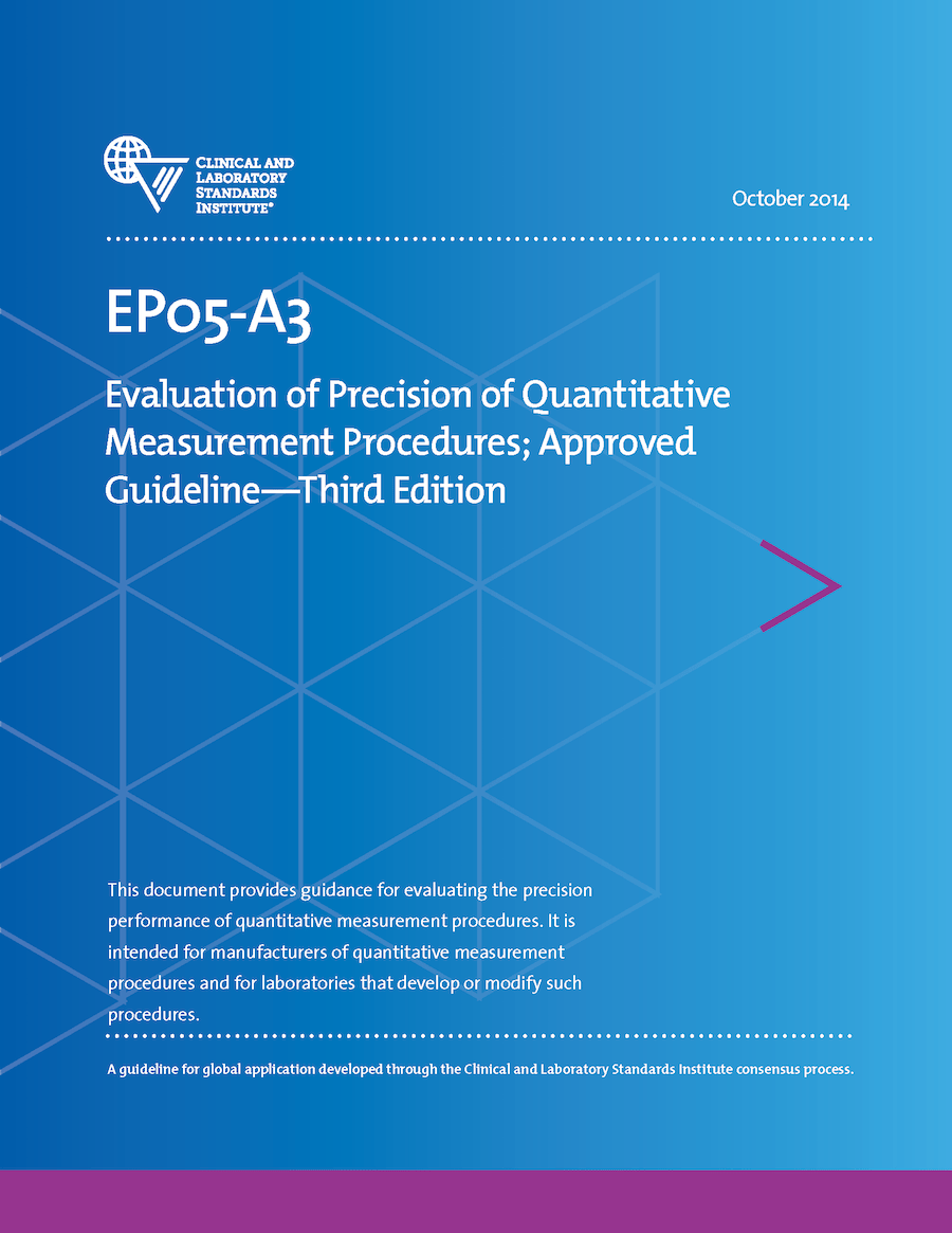خرید استاندارد CLSI EP05 دانلود استانداردEvaluation of Precision of Quantitative Measurement Procedures
